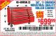 Harbor Freight Coupon 56", 11 DRAWER INDUSTRIAL QUALITY ROLLER CABINET Lot No. 67681/69395/62499 Expired: 6/15/15 - $699.99