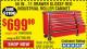 Harbor Freight Coupon 56", 11 DRAWER INDUSTRIAL QUALITY ROLLER CABINET Lot No. 67681/69395/62499 Expired: 5/22/16 - $699