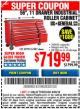 Harbor Freight Coupon 56", 11 DRAWER INDUSTRIAL QUALITY ROLLER CABINET Lot No. 67681/69395/62499 Expired: 6/30/16 - $719.99