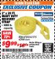 Harbor Freight ITC Coupon 2" X 20 FT. HEAVY DUTY RECOVERY STRAP Lot No. 67232/61175/62760 Expired: 4/30/18 - $9.99