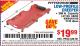 Harbor Freight Coupon LOW-PROFILE CREEPERR Lot No. 69262/2745/69094/61916 Expired: 7/19/15 - $19.99