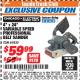 Harbor Freight ITC Coupon 4" x 24" VARIABLE SPEED PROFESSIONAL BELT SANDER Lot No. 69820 Expired: 11/30/17 - $59.99