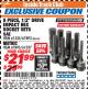 Harbor Freight ITC Coupon 8 PIECE 1/2" DRIVE IMPACT HEX SOCKET SETS Lot No. 61335/67893/67895/61337 Expired: 12/31/17 - $21.99