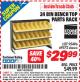 Harbor Freight ITC Coupon 24 BIN BENCH TOP PARTS RACK Lot No. 69572/95496 Expired: 6/30/15 - $29.99