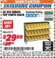 Harbor Freight ITC Coupon STOREHOUSE 24-BIN BENCHTOP PARTS RACK Lot No. 69572 Expired: 3/31/18 - $29.99