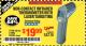 Harbor Freight Coupon NON-CONTACT INFRARED THERMOMETER WITH LASER TARGETING Lot No. 69465/96451/60725/61894 Expired: 9/9/17 - $19.99