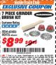 Harbor Freight ITC Coupon WARRIOR GRINDER BRUSH KIT, 7-PIECE Lot No. 90976 Expired: 10/31/17 - $8.99