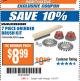 Harbor Freight ITC Coupon 7 PIECE GRINDER BRUSH KIT Lot No. 90976/60486 Expired: 11/21/17 - $8.99