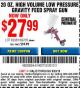 Harbor Freight Coupon 20 OZ. HVLP GRAVITY FEED AIR SPRAY GUN WITH REGULATOR Lot No. 62381/69705 Expired: 8/23/15 - $27.99