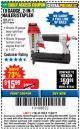 Harbor Freight Coupon 18 GAUGE 2-IN-1 NAILER/STAPLER Lot No. 68019/61661/63156 Expired: 11/22/17 - $15.99