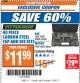 Harbor Freight ITC Coupon 40 PIECE CARBON STEEL TAP AND DIE SETS Lot No. 63016/62831/62832 Expired: 12/26/17 - $11.99