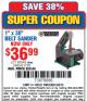 Harbor Freight Coupon 1" x 30" BELT SANDER Lot No. 2485/61728/60543 Expired: 6/8/15 - $36.99