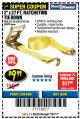 Harbor Freight Coupon 2" x 27 FT. RATCHETING TIE DOWN Lot No. 60689/62134/95106 Expired: 7/31/17 - $9.99