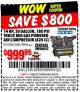Harbor Freight Coupon 14 HP, 30 GALLON, 180 PSI TRUCK BED GAS POWERED AIR COMPRESSOR (420 CC) Lot No. 67853/56101/69784/62913/62779 Expired: 5/3/15 - $999.99