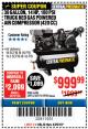 Harbor Freight Coupon 14 HP, 30 GALLON, 180 PSI TRUCK BED GAS POWERED AIR COMPRESSOR (420 CC) Lot No. 67853/56101/69784/62913/62779 Expired: 4/29/18 - $999.99