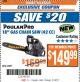 Harbor Freight ITC Coupon POULAN PRO 18" GAS CHAIN SAW (42 CC) Lot No. 60729 Expired: 2/13/18 - $149.99