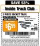 Harbor Freight ITC Coupon 3 PIECE SOCKET TRAY/ORGANIZERS Lot No. 68100/68102 Expired: 4/28/15 - $6.99