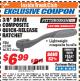 Harbor Freight ITC Coupon 3/8" DRIVE COMPOSITE QUICK-RELEASE RATCHET Lot No. 62290/66313 Expired: 11/30/17 - $6.99