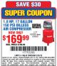Harbor Freight Coupon 1.8 HP, 17 GALLON, 150 PSI OILLESS AIR COMPRESSOR Lot No. 69666/68066 Expired: 5/25/15 - $169.99