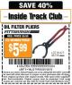 Harbor Freight ITC Coupon OIL FILTER PLIERS Lot No. 61477/36778 Expired: 5/5/15 - $5.99
