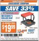 Harbor Freight ITC Coupon MECHANIC'S ROLLER SEAT Lot No. 3338/61653 Expired: 4/18/17 - $19.99