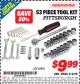 Harbor Freight ITC Coupon 53 PIECE TOOL KIT Lot No. 63339/65976 Expired: 5/31/15 - $9.99