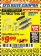 Harbor Freight ITC Coupon 53 PIECE TOOL KIT Lot No. 63339/65976 Expired: 11/30/17 - $9.99