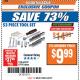 Harbor Freight ITC Coupon 53 PIECE TOOL KIT Lot No. 63339/65976 Expired: 4/3/18 - $9.99