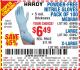 Harbor Freight Coupon HARDY 5 MIL NITRILE POWDER-FREE GLOVES, LIGHT BLUE , 100-PACK Lot No. 64417/64418/68496/61363/68497/61360/68498/61359 Expired: 8/7/15 - $6.49