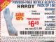 Harbor Freight Coupon HARDY 5 MIL NITRILE POWDER-FREE GLOVES, LIGHT BLUE , 100-PACK Lot No. 64417/64418/68496/61363/68497/61360/68498/61359 Expired: 1/20/16 - $6.49