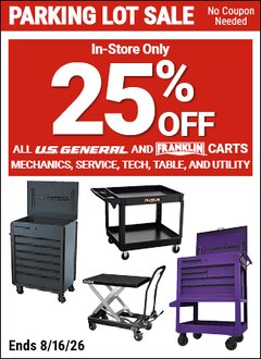 Harbor Freight Coupon 25 percent off coupon expires: 8/16/26